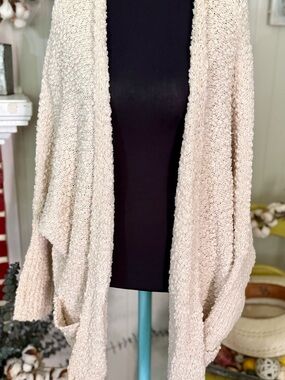 Umgee Soft Cream Open-Front Cozy Cardigan